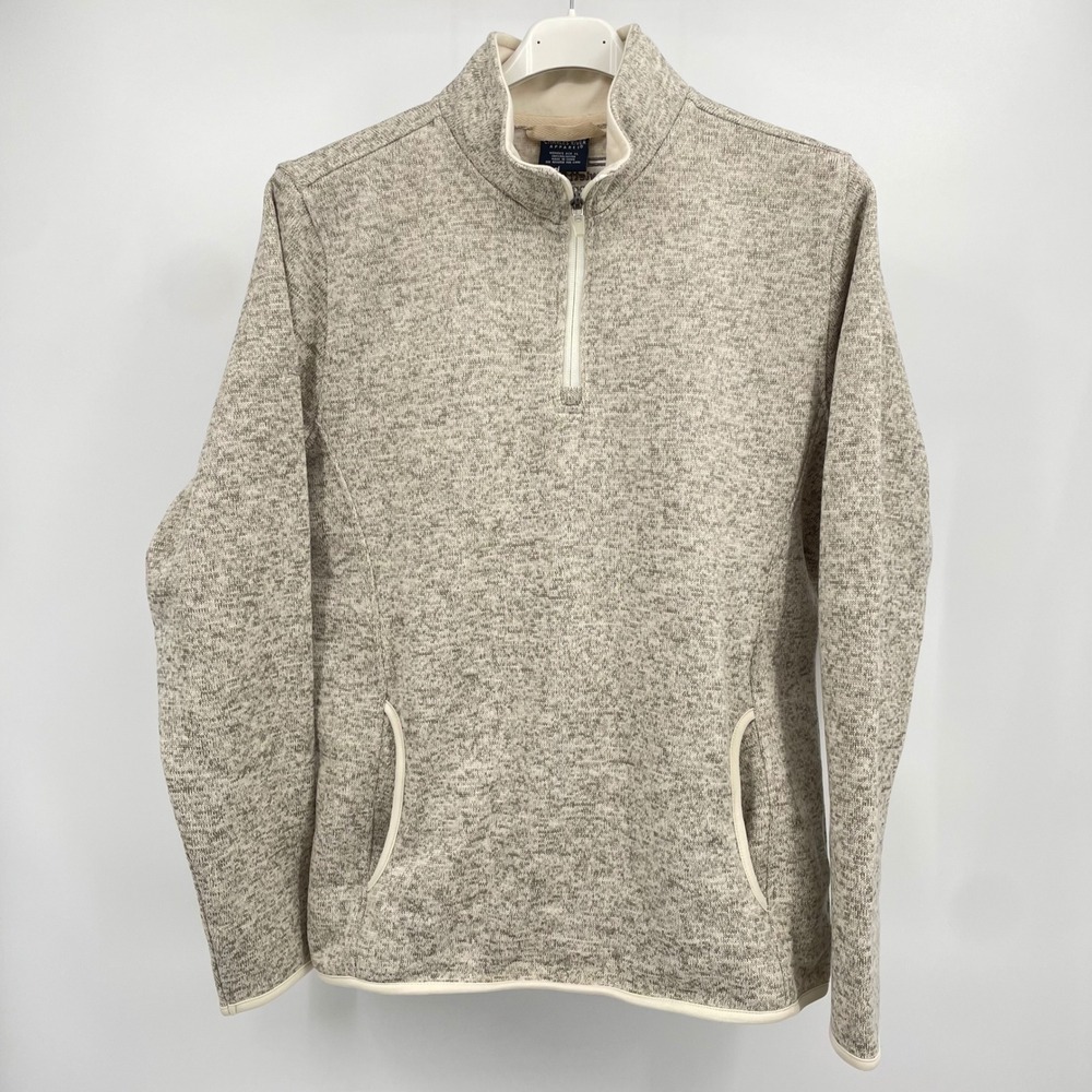 Charles River Apparel NWT Heathered Fleece Pullover Oatmeal XL Hewlett Packard